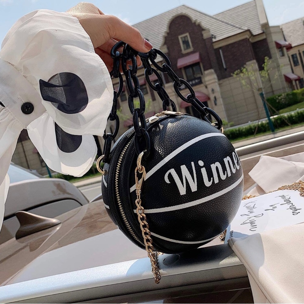 Basketball Crossbody Bag Black